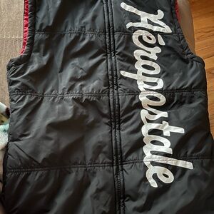 Aeropostale Black and Red Vest